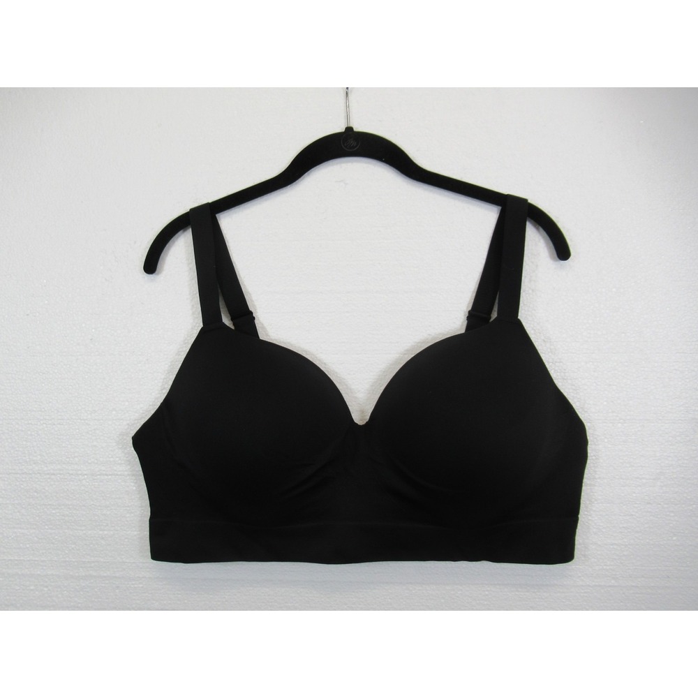 Feelingirl Seamless Comfort Bra 2XL Black Wireless Padded